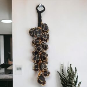 Black Tourmaline Crystals Hanger